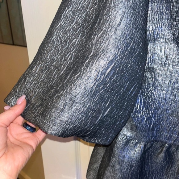 H&M Shimmering Silver and Black Jacket - Picture 5 of 6